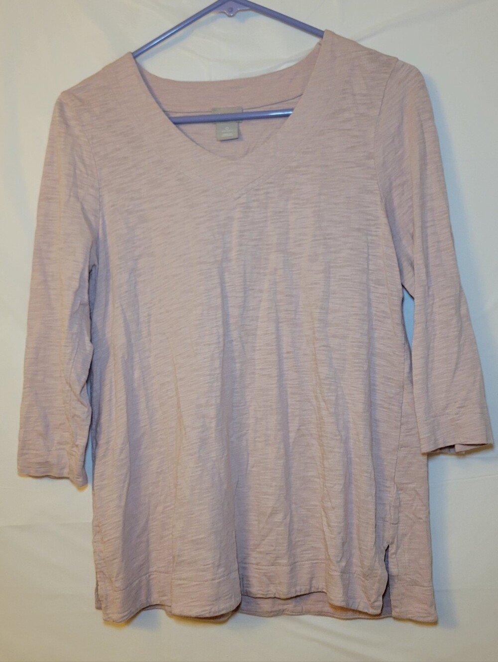 Chico's Dusty Pink V-Neck Long Sleeve Tunic